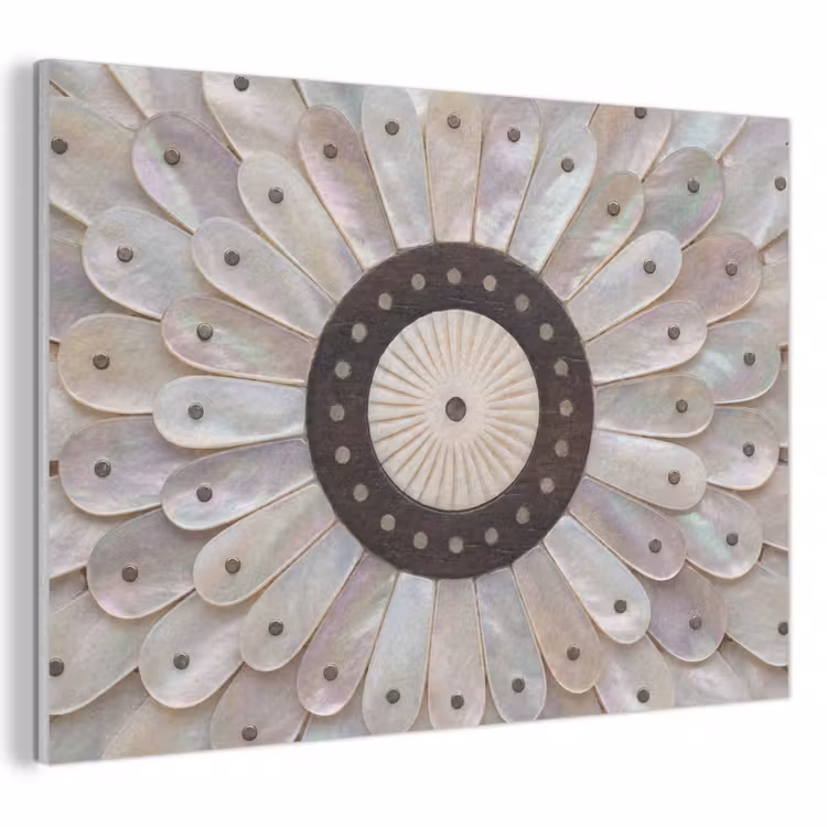 Parelmoer - Patroon - Decoratie - Ambacht - Wit PET vilt klein -3d