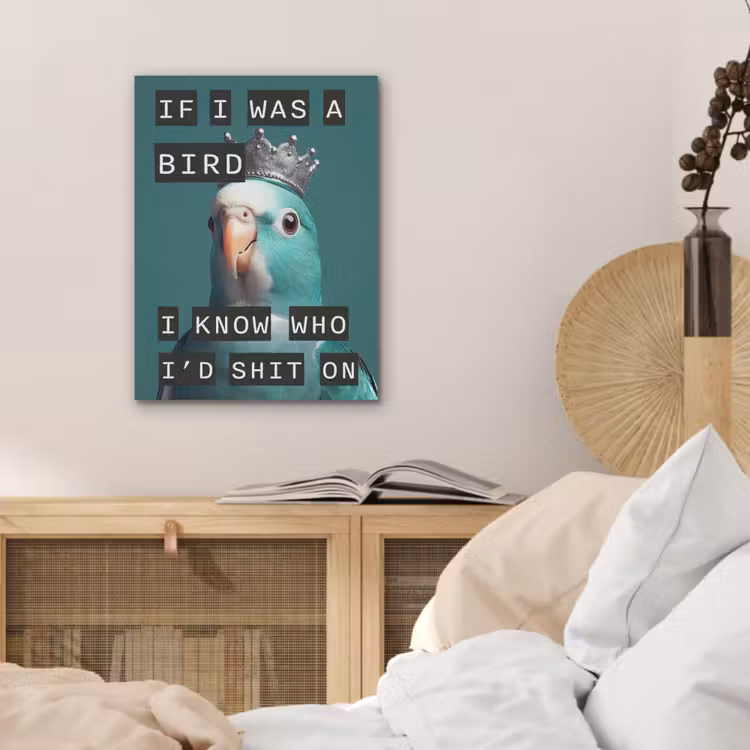 Parkiet - Turquoise - Quotes - Decoratie PET vilt klein -sfeer3