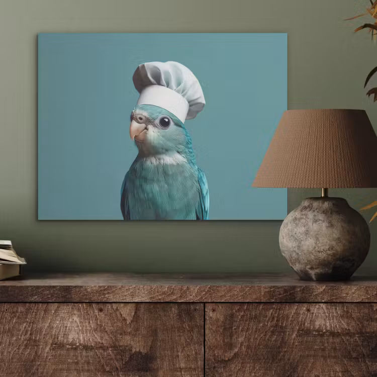 Parkiet - Vogel - Koksmuts - Cute PET vilt klein -sfeer2