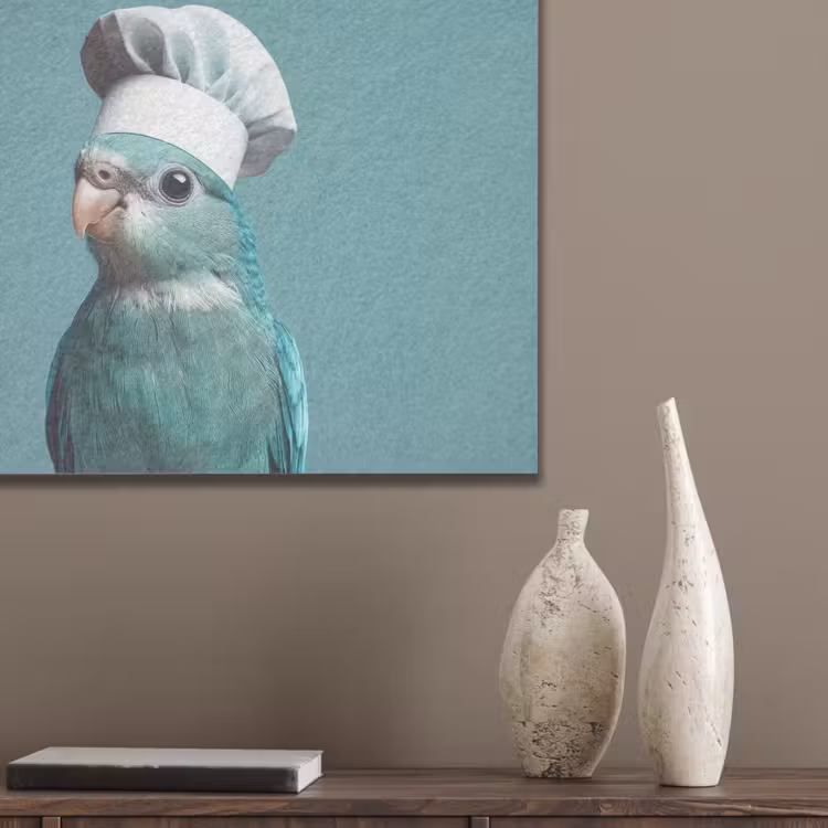 Parkiet - Vogel - Koksmuts - Cute PET vilt klein -sfeer6_closeup