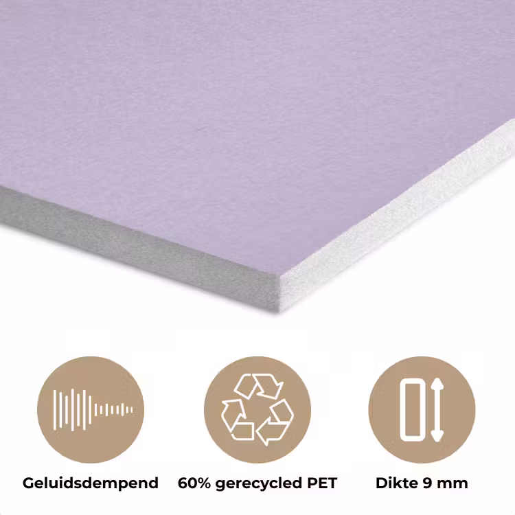 Pastel - Lilac - Paars PET vilt klein 837 -closeup_NL