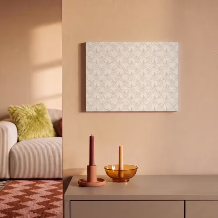 Patroon - Bloemen - Beige PET vilt klein 837 -sfeer1