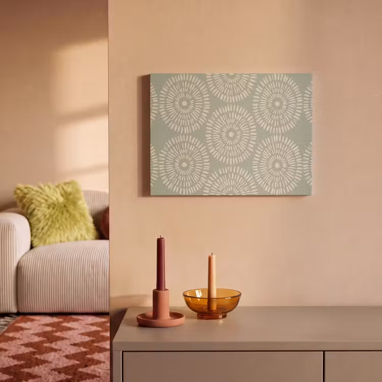 Patroon - Cirkels - Abstract - Modern - Groen PET vilt klein -sfeer1