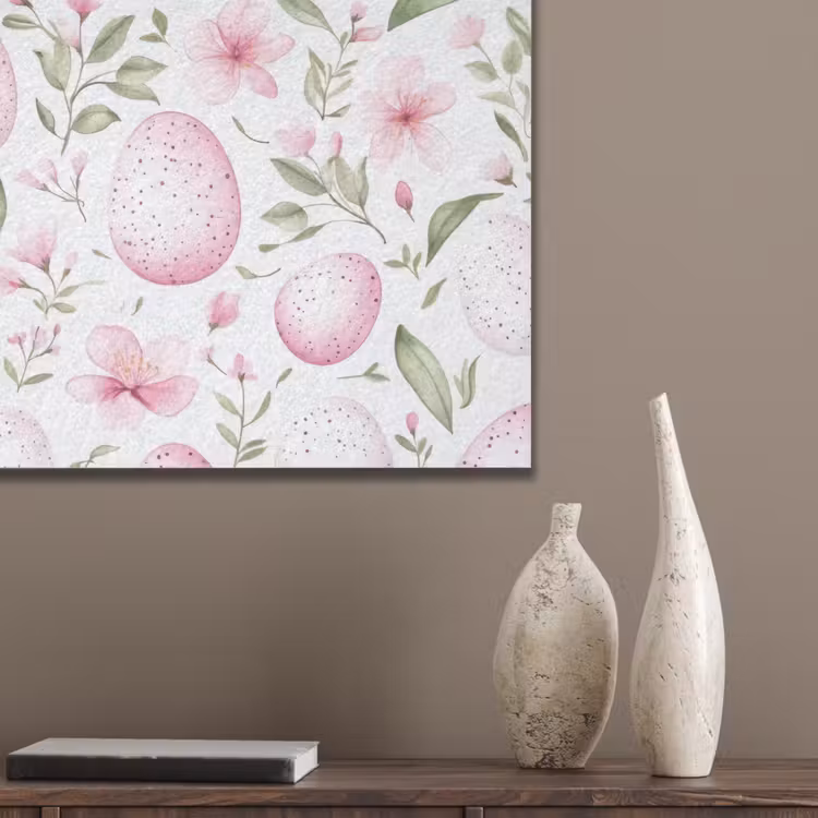 Patroon - Eieren - Roze - Pasen PET vilt klein -sfeer6_closeup