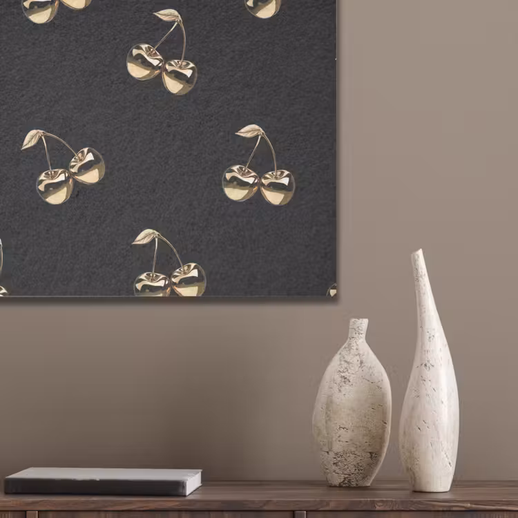 Patroon - Kersen - Goud - Chrome PET vilt klein -sfeer6_closeup