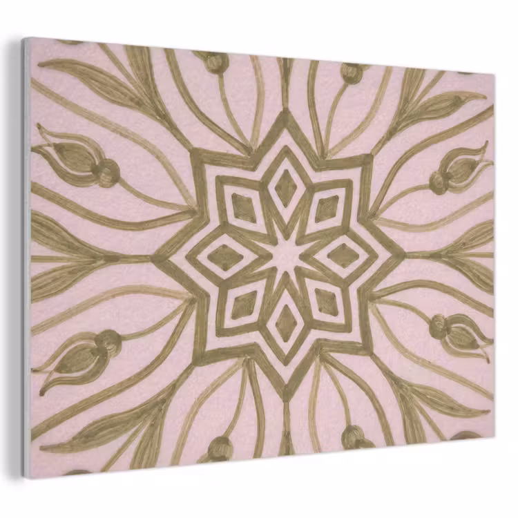 Patroon - Mandala - Decoratie - Abstract - Groen PET vilt klein -3d