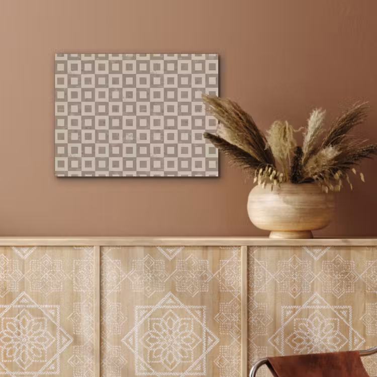 Patroon - Marmer - Beige PET vilt klein 837 -sfeer4