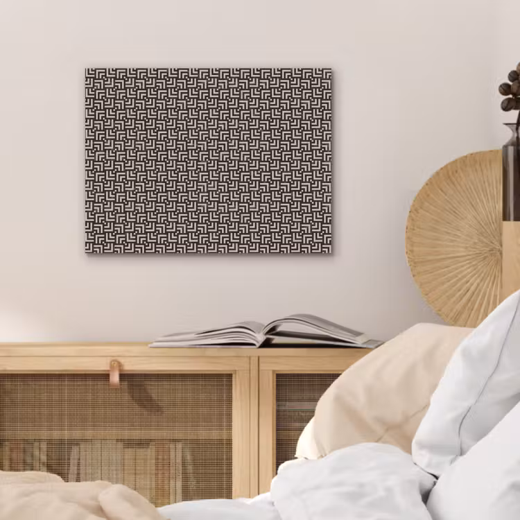 Patroon - Marmer - Zwart PET vilt klein 837 -sfeer3