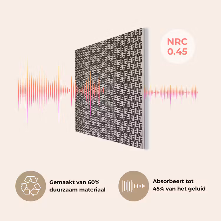 Patroon - Marmer - Zwart PET vilt klein 837 -USP_NL