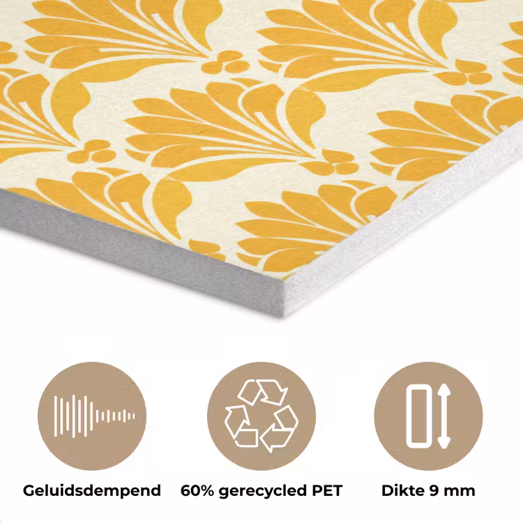 Patroon - Motief - Geel PET vilt klein 837 -closeup_NL