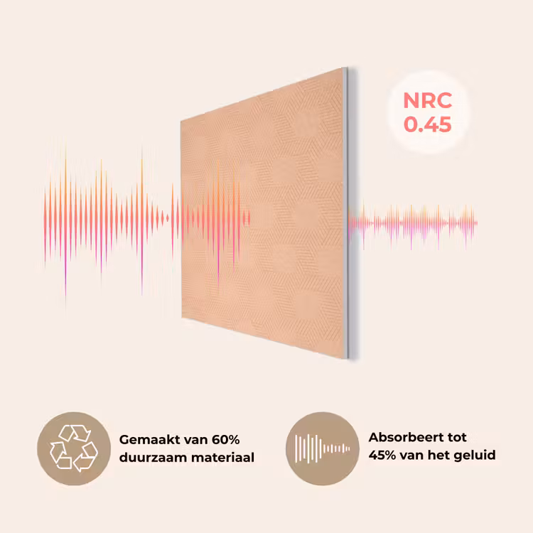 Patroon - Oranje - Lijnen PET vilt klein 837 -USP_NL