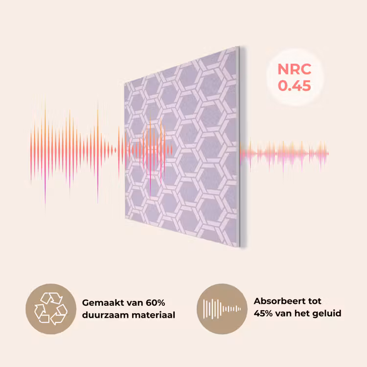 Patroon - Roze - Paars PET vilt klein 837 -USP_NL