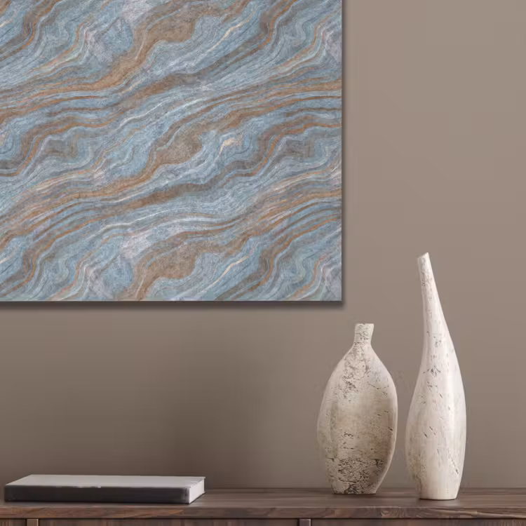 Patroon - Steen - Blauw PET vilt klein 837 -sfeer6_closeup