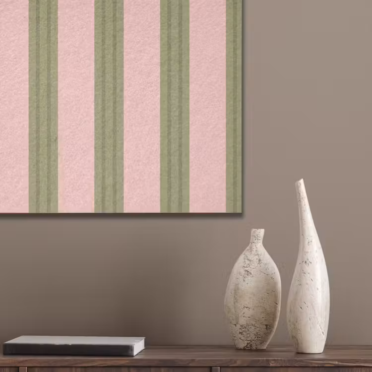 Patroon - Strepen - Abstract - Roze - Groen PET vilt klein -sfeer6_closeup