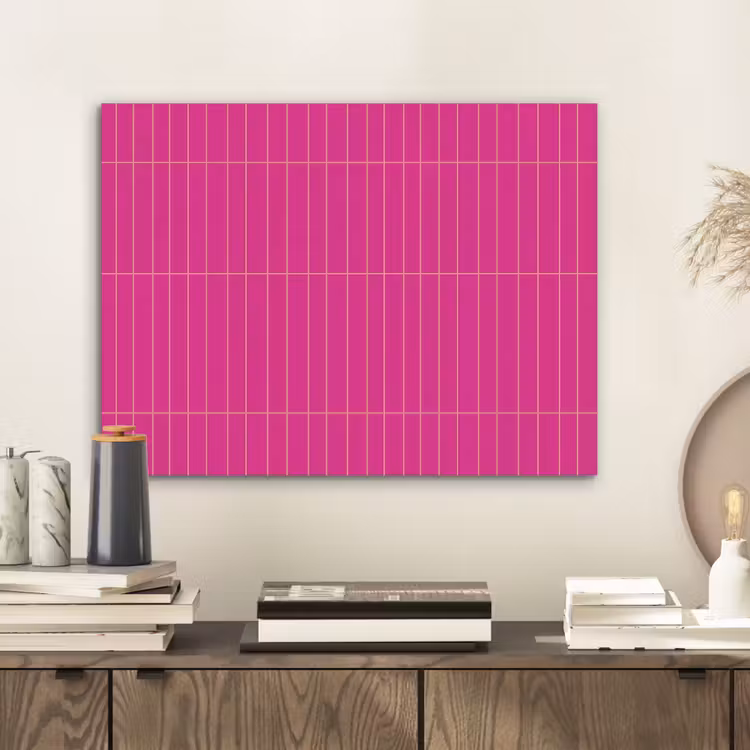 Patroon - Tegel - Magenta - Roze PET vilt klein 837 -sfeer1