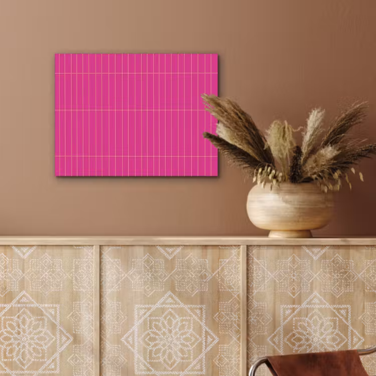 Patroon - Tegel - Magenta - Roze PET vilt klein 837 -sfeer4