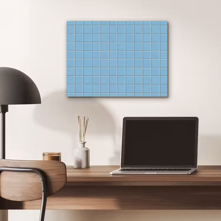 Patroon - Tegel - Pastel - Blauw PET vilt klein 837 -sfeer5