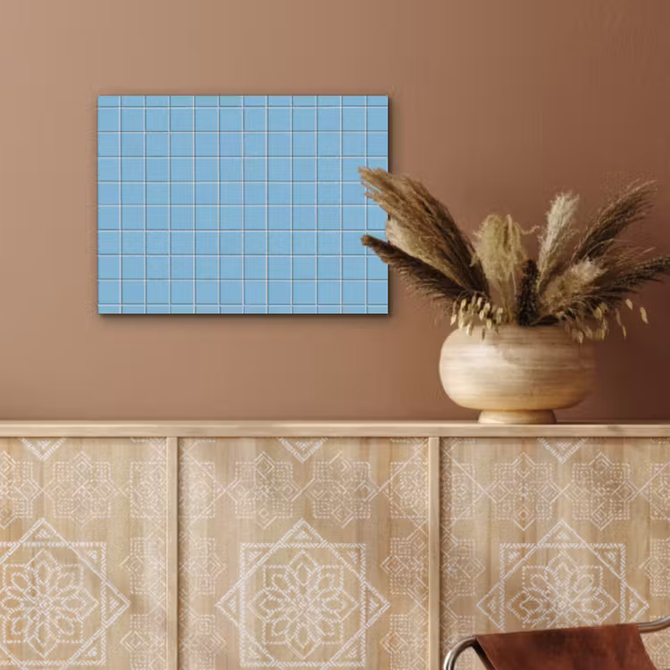 Patroon - Tegel - Pastel - Blauw PET vilt klein 837 -sfeer4