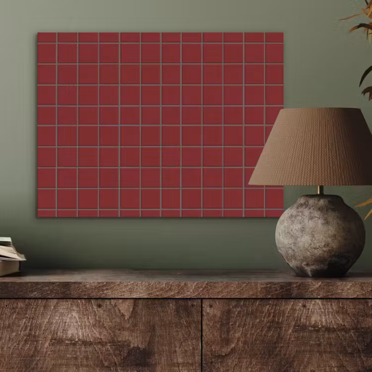 Patroon - Tegels - Burgundy PET vilt klein 837 -sfeer2