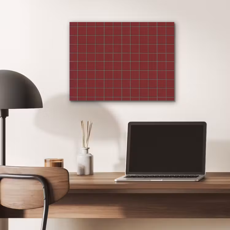 Patroon - Tegels - Burgundy PET vilt klein 837 -sfeer5