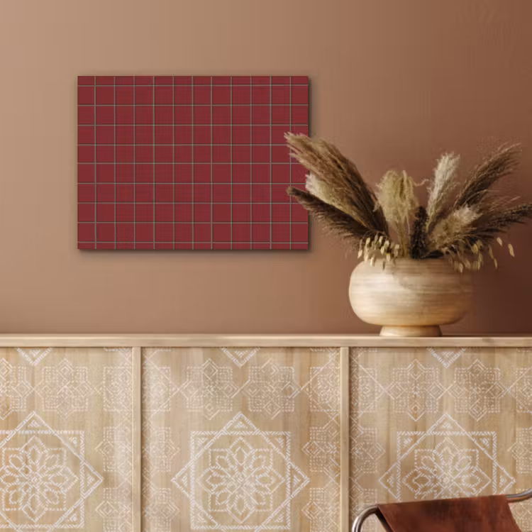 Patroon - Tegels - Burgundy PET vilt klein 837 -sfeer4