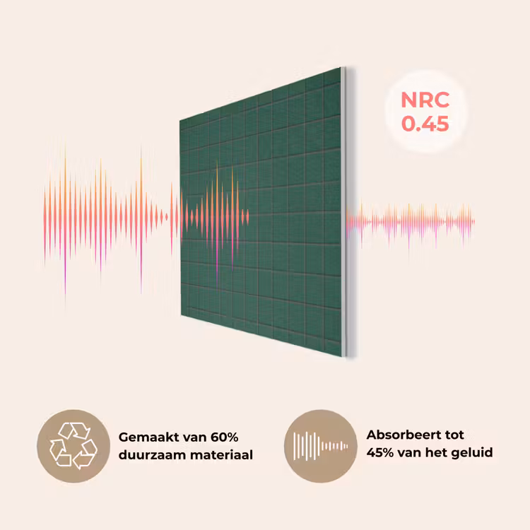 Patroon - Tegels - Dennen - Groen PET vilt klein 837 -USP_NL