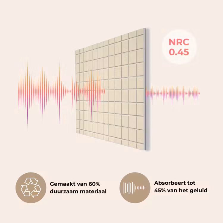 Patroon - Tegels - Gebroken - Wit PET vilt klein 837 -USP_NL