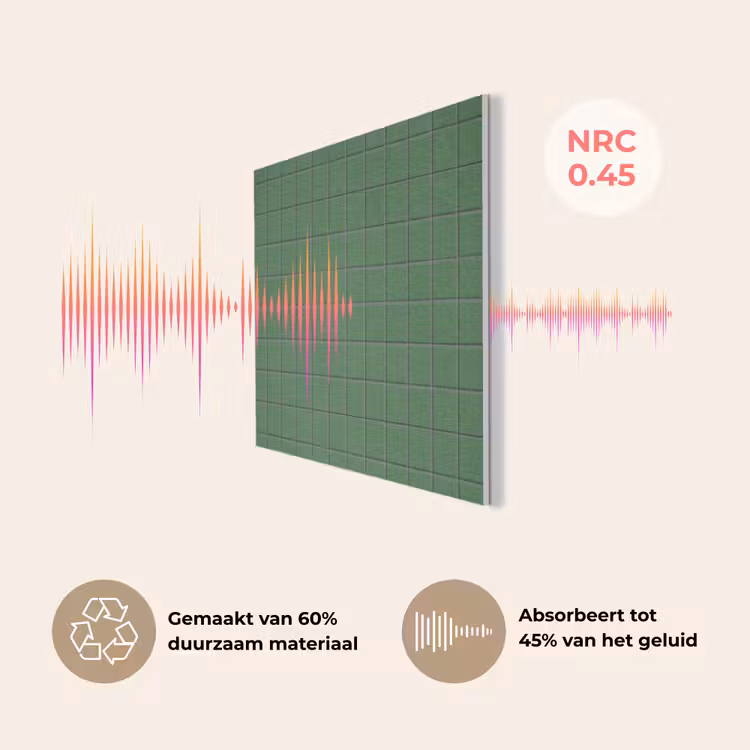 Patroon - Tegels - Groen PET vilt klein 837 -USP_NL