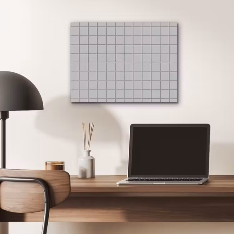 Patroon - Tegels - Licht - Grijs PET vilt klein 837 -sfeer5