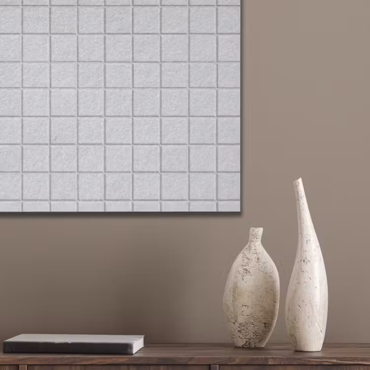 Patroon - Tegels - Licht - Grijs PET vilt klein 837 -sfeer6_closeup