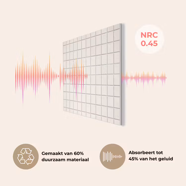 Patroon - Tegels - Wit PET vilt klein 837 -USP_NL