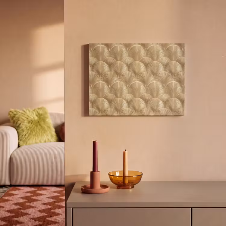 Patroon - Waaier -  Goud PET vilt klein 837 -sfeer1