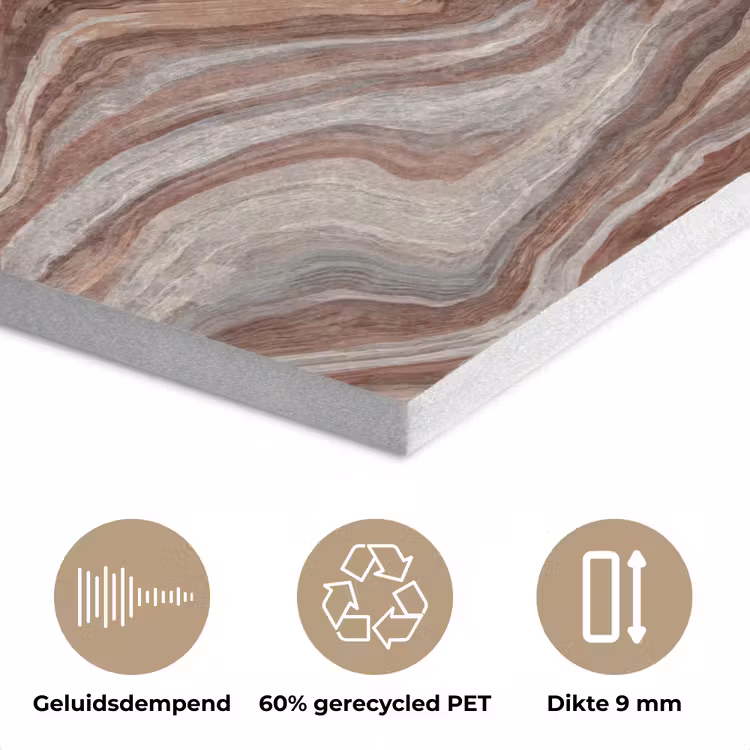 Patroon - Zandsteen - Travertijn PET vilt klein 837 -closeup_NL