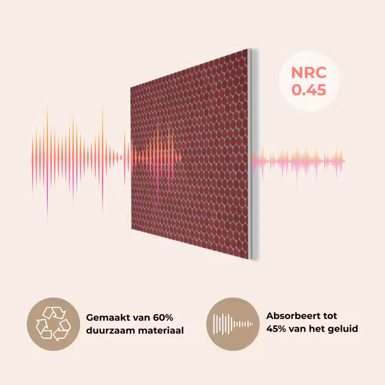 Penny - Mozaïek - Rond - Rood PET vilt klein 837 -USP_NL