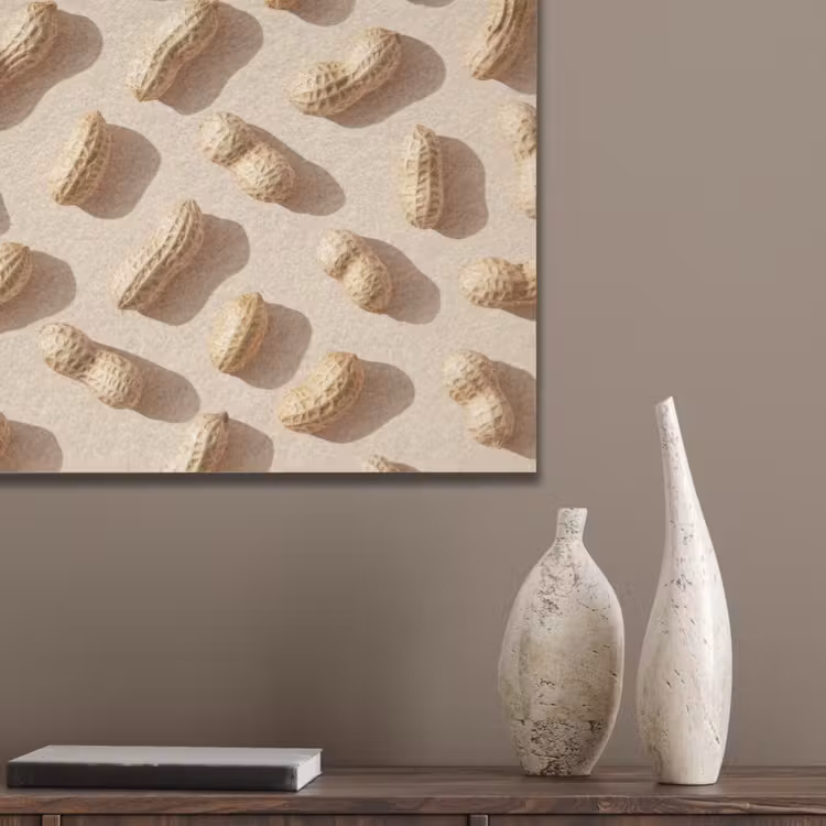 Pinda's - Patroon - Beige PET vilt klein -sfeer6_closeup