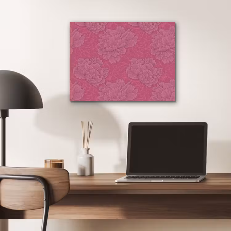 Pioenrozen - Energiek - Roze PET vilt klein 837 -sfeer5