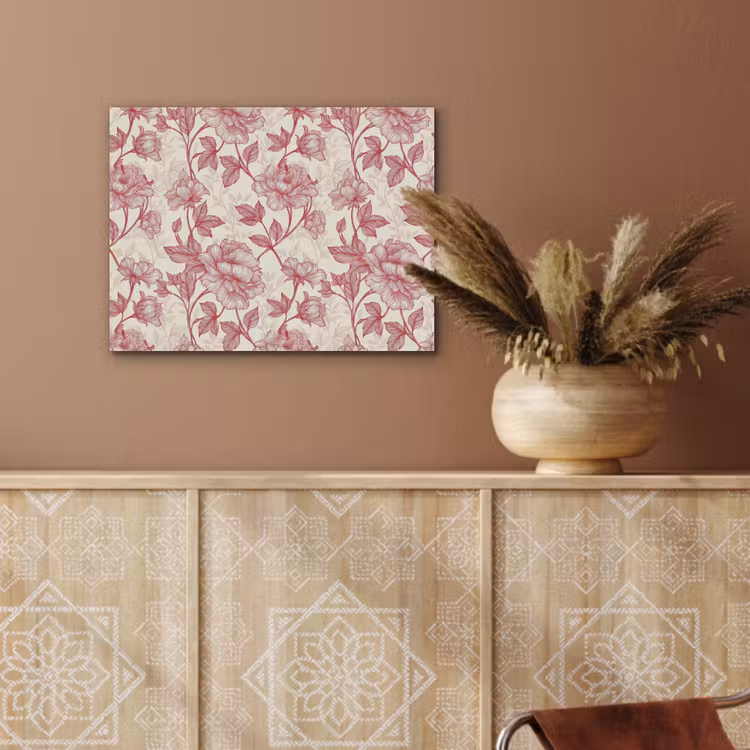 Pioenrozen - Modern - Rood PET vilt klein 837 -sfeer4