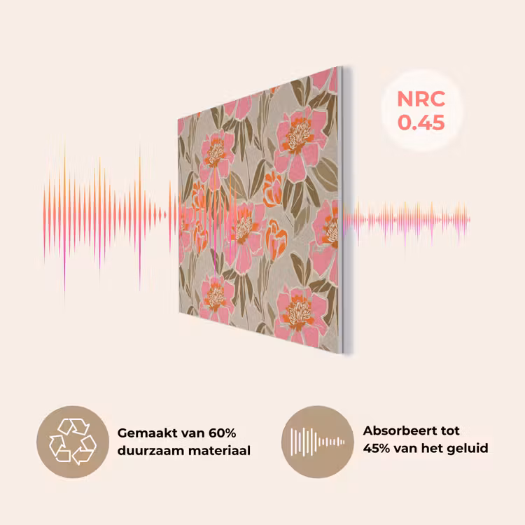 Pioenrozen - Patroon - Roze PET vilt klein 837 -USP_NL