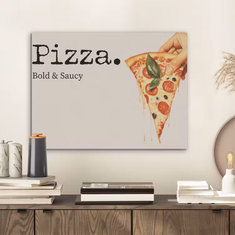 Pizza - Kaas - Pepperoni PET vilt klein -sfeer1