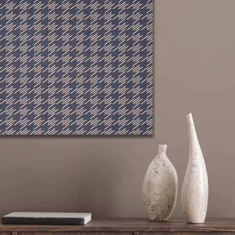 Plaid - Patroon - Ruit - Blauw PET vilt klein 837 -sfeer6_closeup