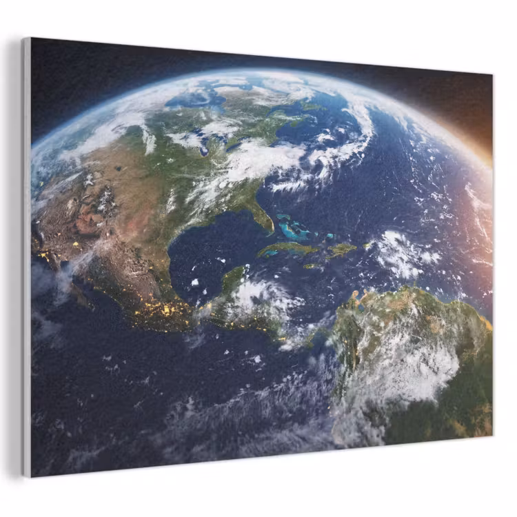 Akoestisch schilderij - Planeet - Ruimte - Kosmos - Planeet - Ruimte - Kosmos PET vilt klein