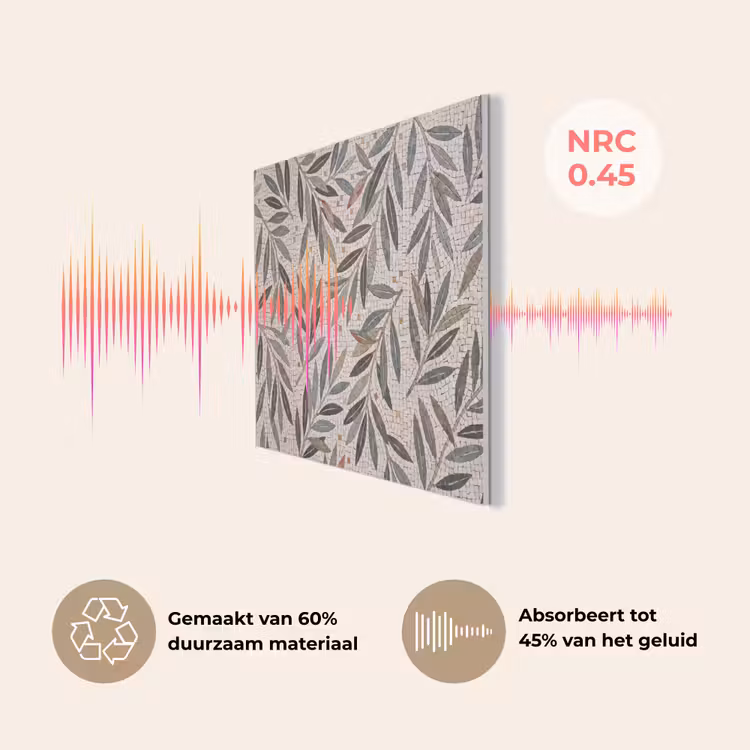 Plant - Blad - Mozaïek - Groen PET vilt klein -USP_NL