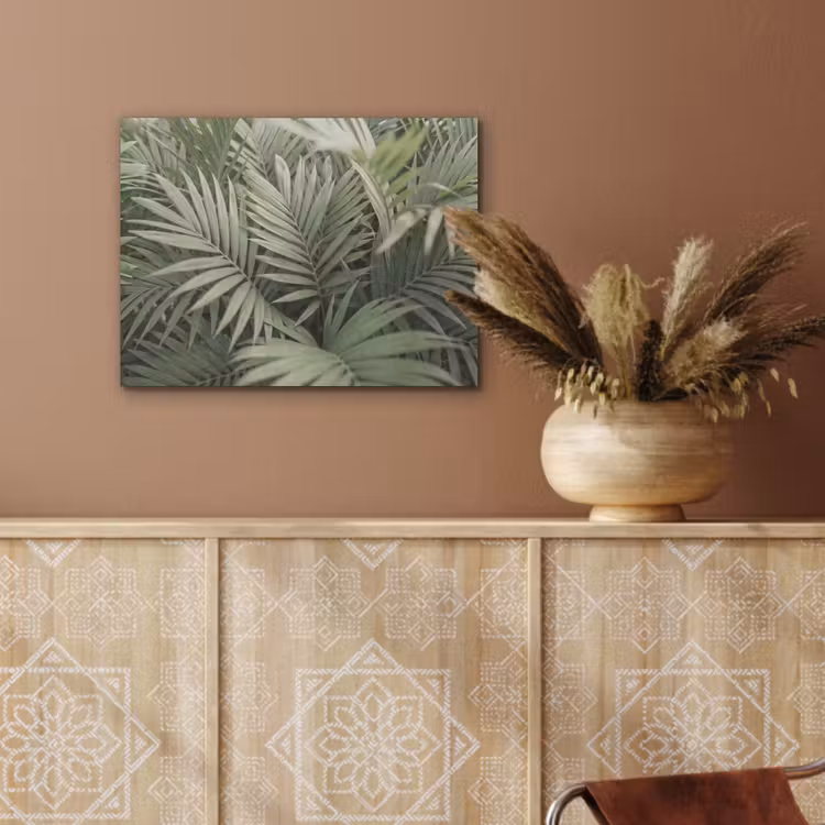 Plant - Palmbladeren - Natuur - Groen PET vilt klein -sfeer4