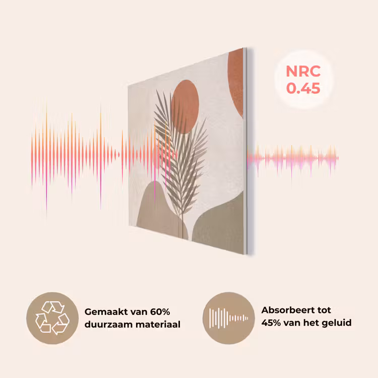 Planten - Bladeren - Abstract - Modern - Beige PET vilt klein -USP_NL