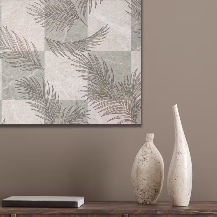 Planten - Bladeren - Marmer - Modern - Groen PET vilt klein -sfeer6_closeup