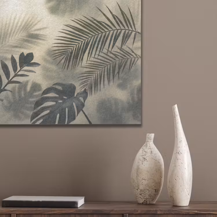 Planten - Bladeren - Schaduwen - Groen - Modern PET vilt klein -sfeer6_closeup