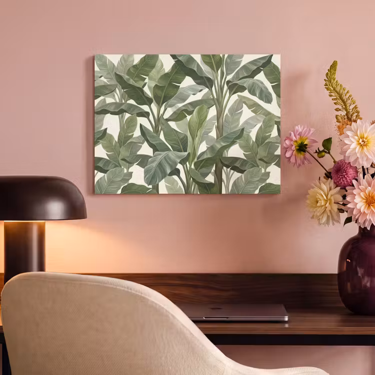 Planten - Bladeren - Tropisch - Groen PET vilt klein -sfeer3