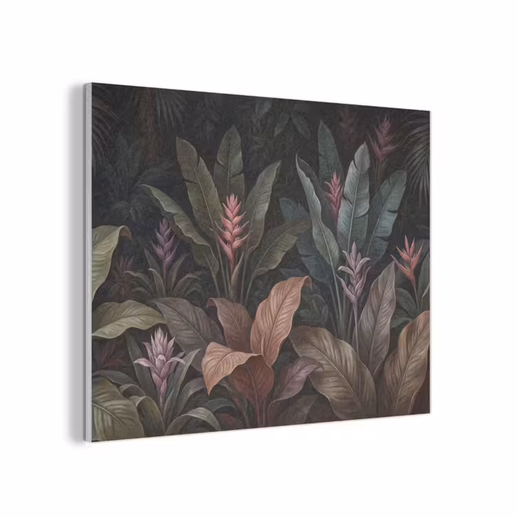 Planten - Tropisch - Jungle - Donker - Natuur PET vilt klein -3d