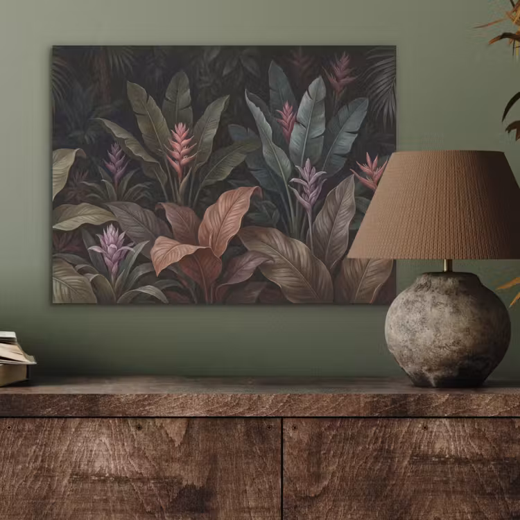 Planten - Tropisch - Jungle - Donker - Natuur PET vilt klein -sfeer2