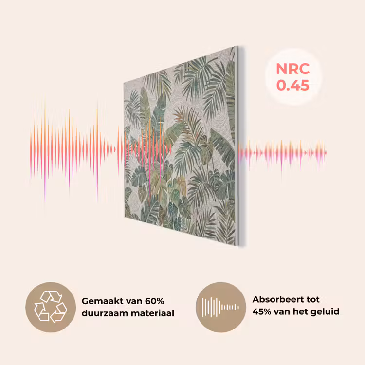 Planten - Tropisch - Mozaïek - Natuur - Groen PET vilt klein -USP_NL